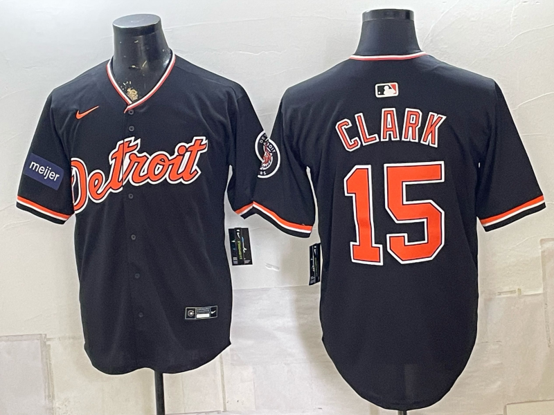 Men Detroit Tigers #15 Clark black Nike 2026 MLB Jersey 080118->detroit tigers->MLB Jersey